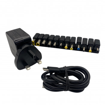 INTEK 65W UV  Universal Laptop Charger 12X Tips 